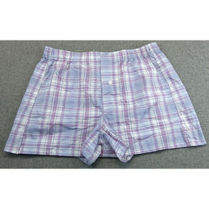 Nordstrom Women's Plaid Sleep Shorts Boxers Cotton Button Size 38